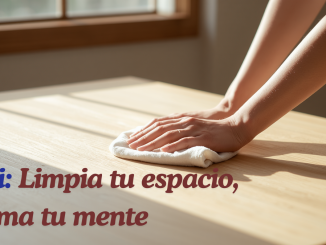 Primer plano de un paño de lino representando el ritual Soji de limpieza consciente.